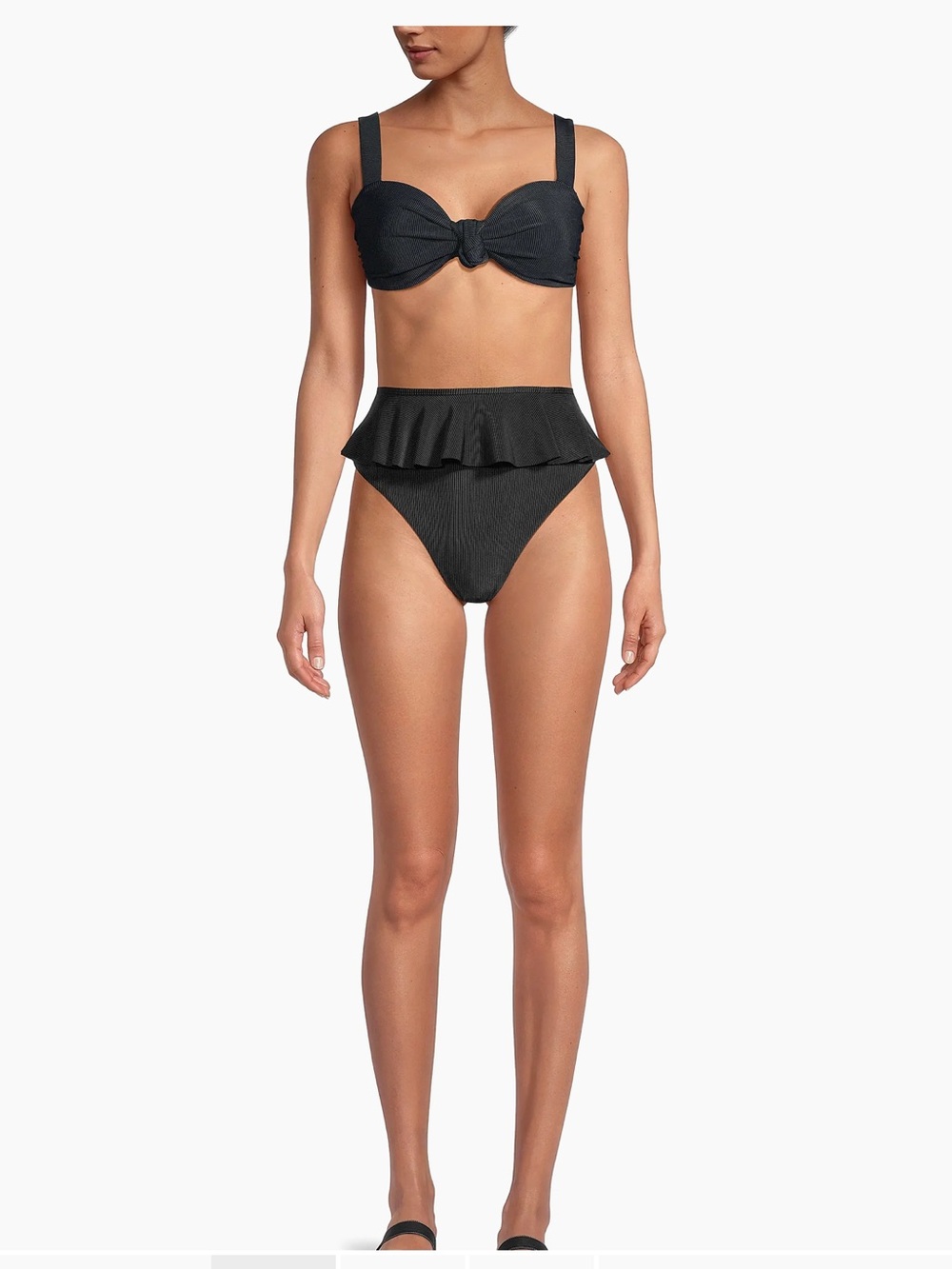 Beach Riot Black Ruffle Knot Bikini Set - Picture 5 of 10